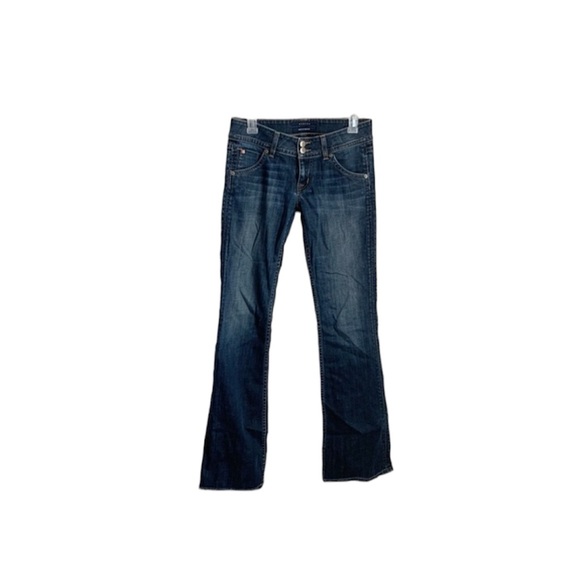 Hudson Jeans Bootcut Sz 27 Pocket Snap Back - Picture 1 of 9